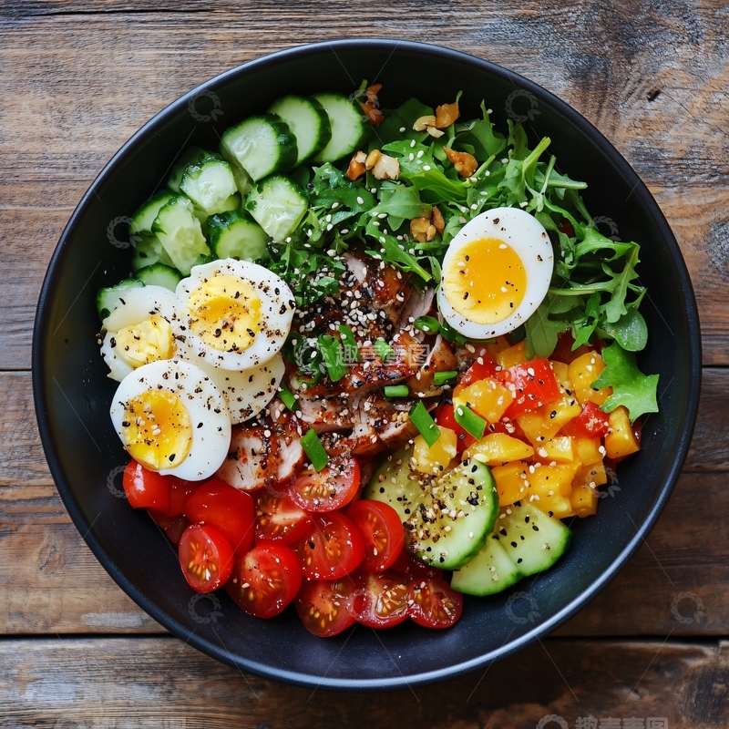 高清大图下载【趣麦麦图】健身餐高清西餐