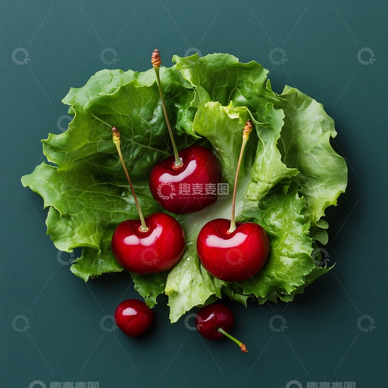 高清大图下载【趣麦麦图】樱桃特写创意水果