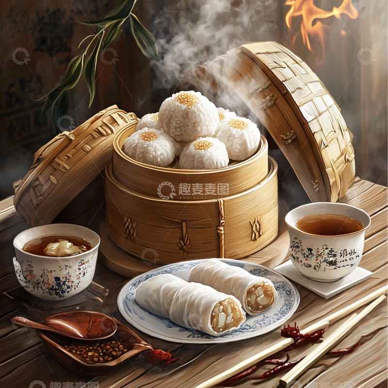 高清大图下载【趣麦麦图】蒸点高清图片