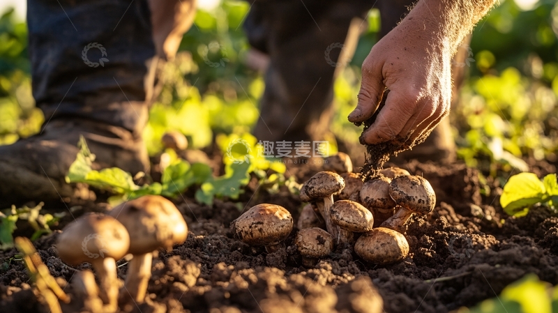 高清大图下载【趣麦麦图】捡拾马铃薯