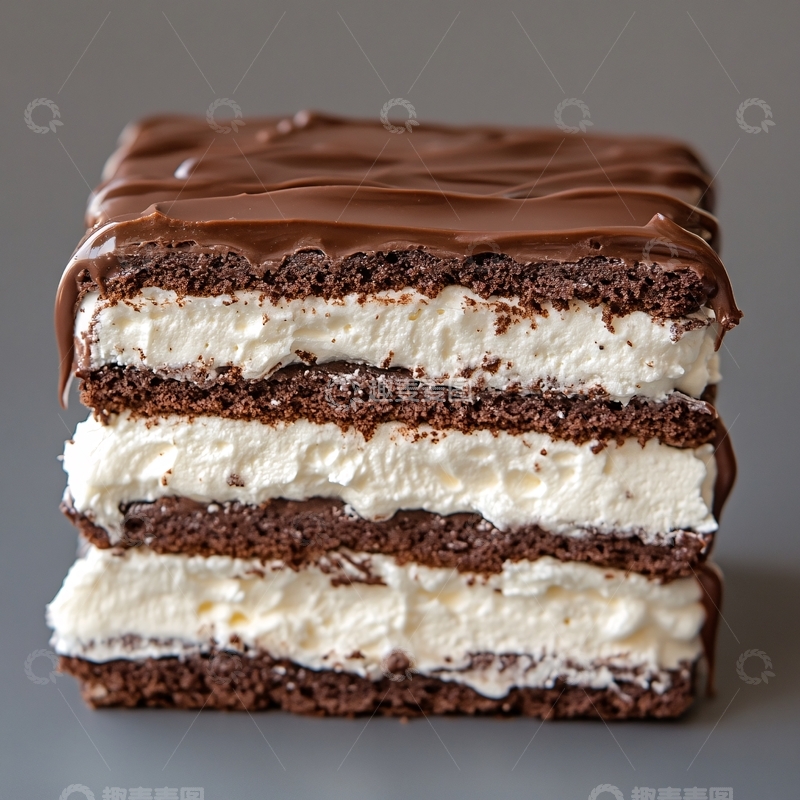高清大图下载【趣麦麦图】巧克力奶油威化