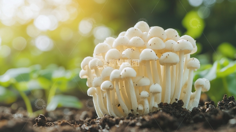 高清大图下载【趣麦麦图】秋日田野蘑菇长