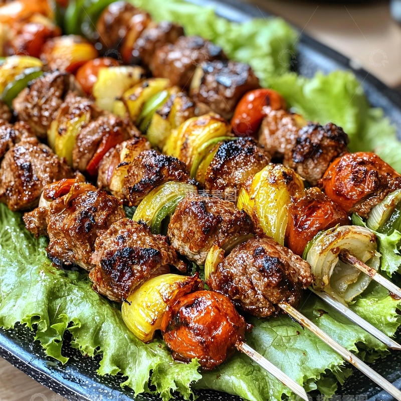 高清大图下载【趣麦麦图】葡萄牙烤肉串1