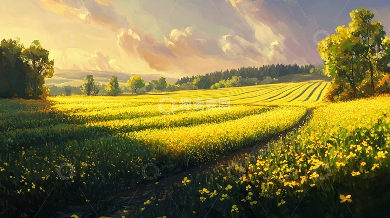 高清大图下载【趣麦麦图】超宽幅田园景色37