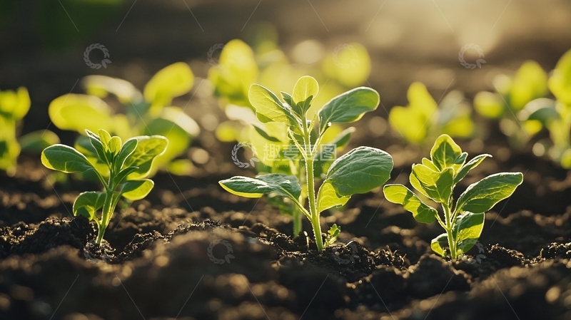 高清大图下载【趣麦麦图】阳光下的小苗44