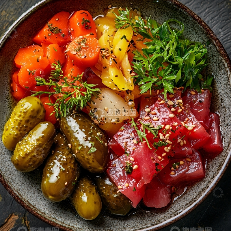 高清大图下载【趣麦麦图】生腌拼盘