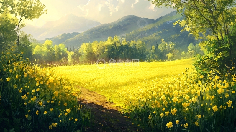 高清大图下载【趣麦麦图】唯美花田场景13