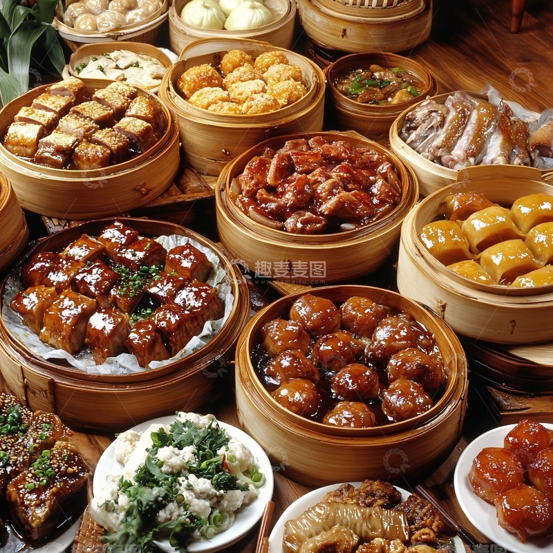 高清大图下载【趣麦麦图】中华小吃广式