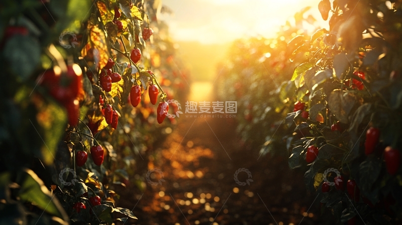 高清大图下载【趣麦麦图】智能温室番茄栽培