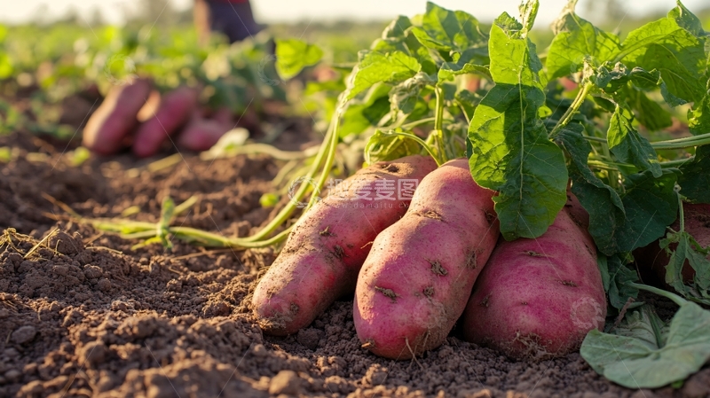 高清大图下载【趣麦麦图】蕃薯种植
