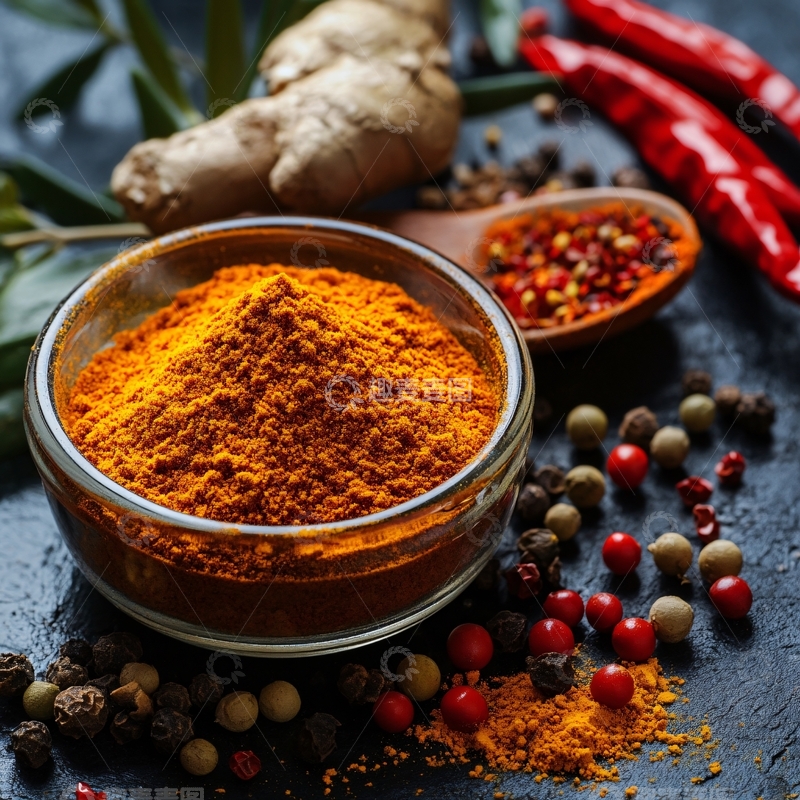 高清大图下载【趣麦麦图】黄咖喱料