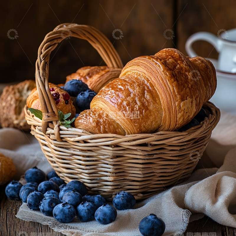高清大图下载【趣麦麦图】蓝莓丹麦包8