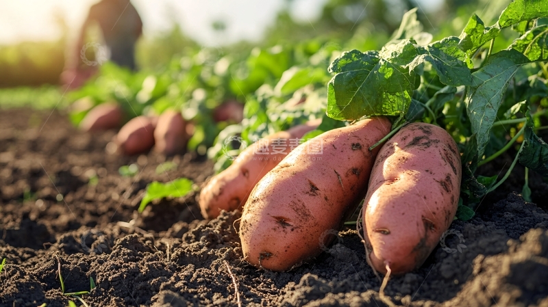 高清大图下载【趣麦麦图】蕃薯种植1