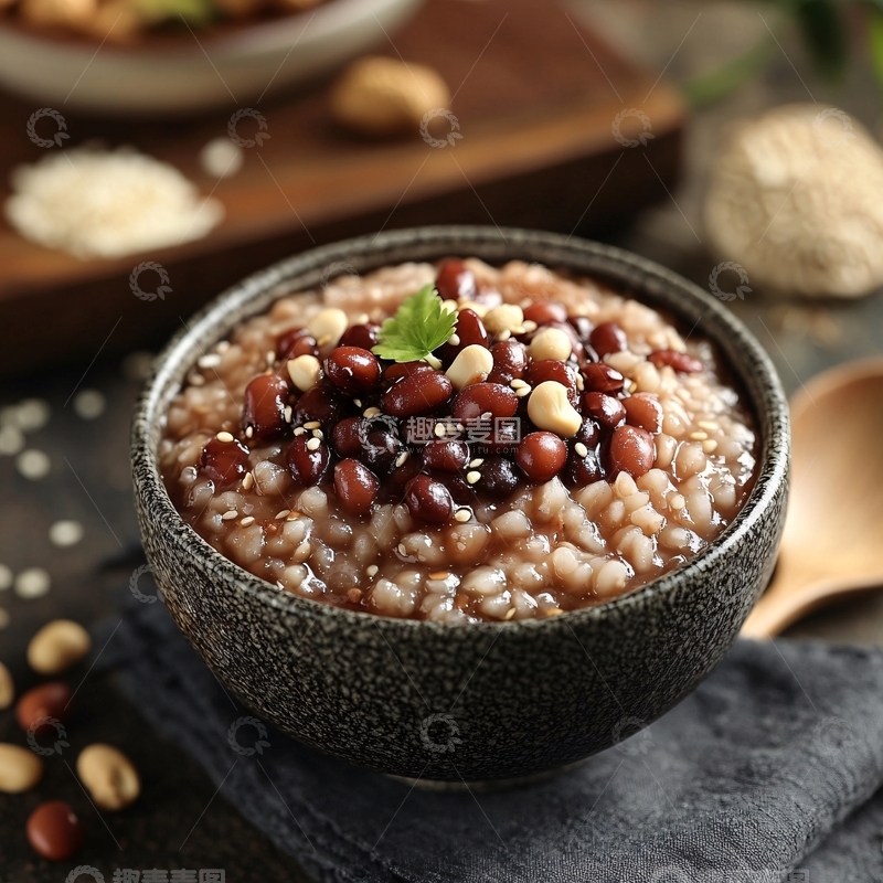高清大图下载【趣麦麦图】红豆粥主图1