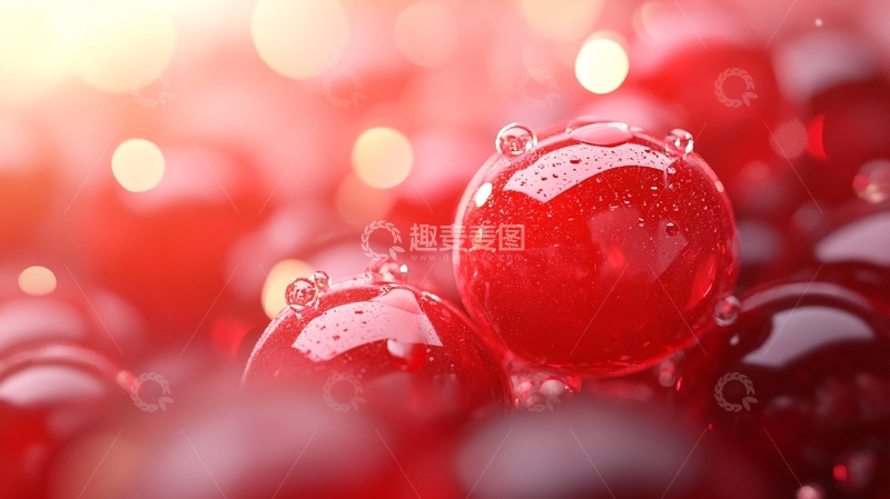 高清大图下载【趣麦麦图】红色球体创意场景3