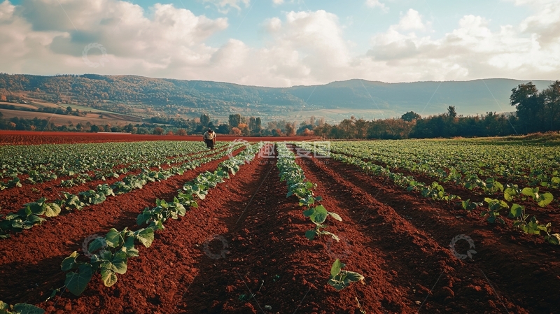 高清大图下载【趣麦麦图】冬日菜地