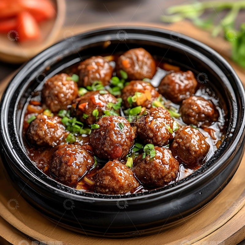 高清大图下载【趣麦麦图】砂锅牛筋丸