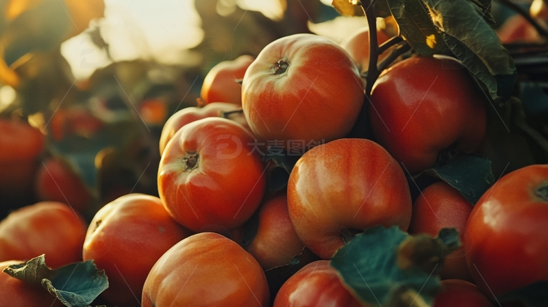 高清大图下载【趣麦麦图】好柿连连