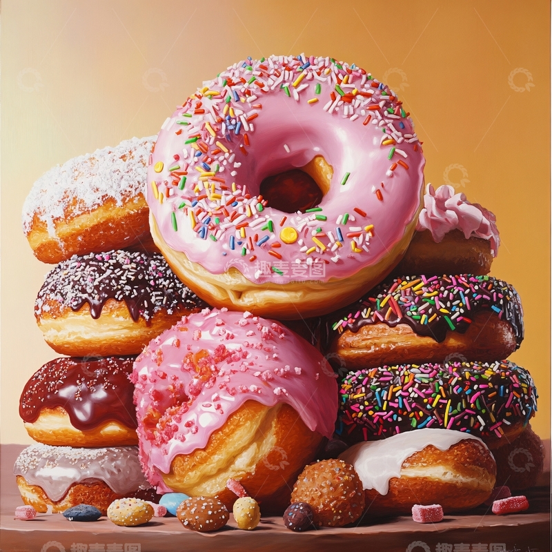 高清大图下载【趣麦麦图】高清甜甜圈4