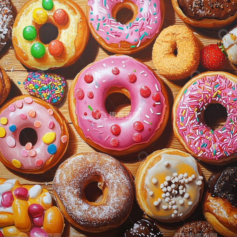 高清大图下载【趣麦麦图】甜甜圈系列1