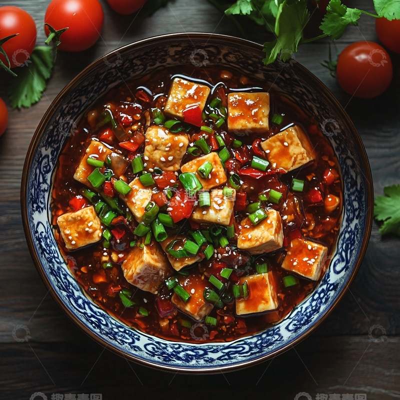 高清大图下载【趣麦麦图】麻辣豆腐套餐打包