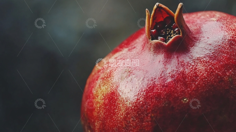 高清大图下载【趣麦麦图】微距石榴