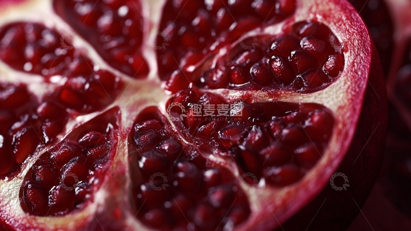 高清大图下载【趣麦麦图】高清石榴果肉
