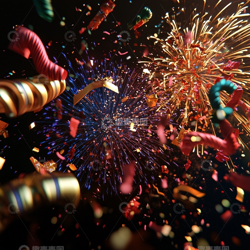 高清大图下载【趣麦麦图】周年庆典烟花