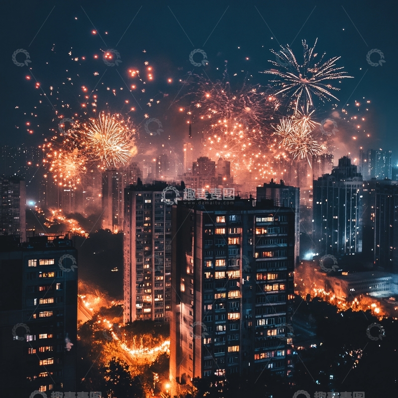 高清大图下载【趣麦麦图】万家烟火