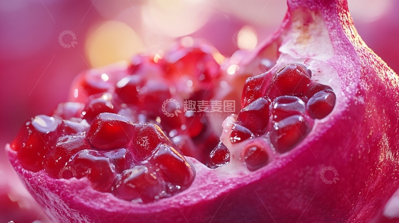 高清大图下载【趣麦麦图】微距石榴1