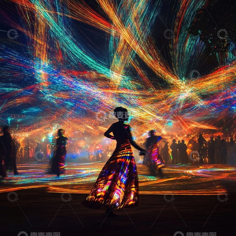 高清大图下载【趣麦麦图】光影交织的舞曲