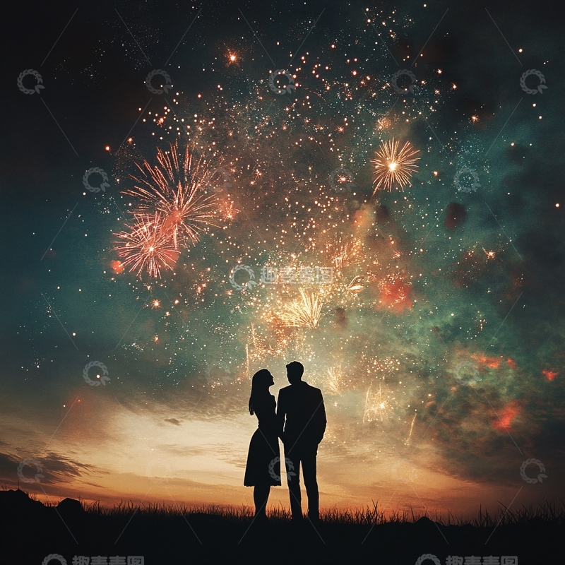 高清大图下载【趣麦麦图】浪漫烟花