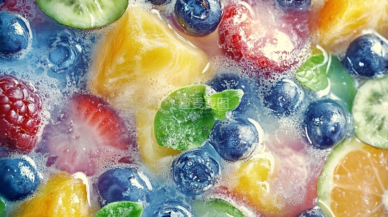 高清大图下载【趣麦麦图】水果捞背景