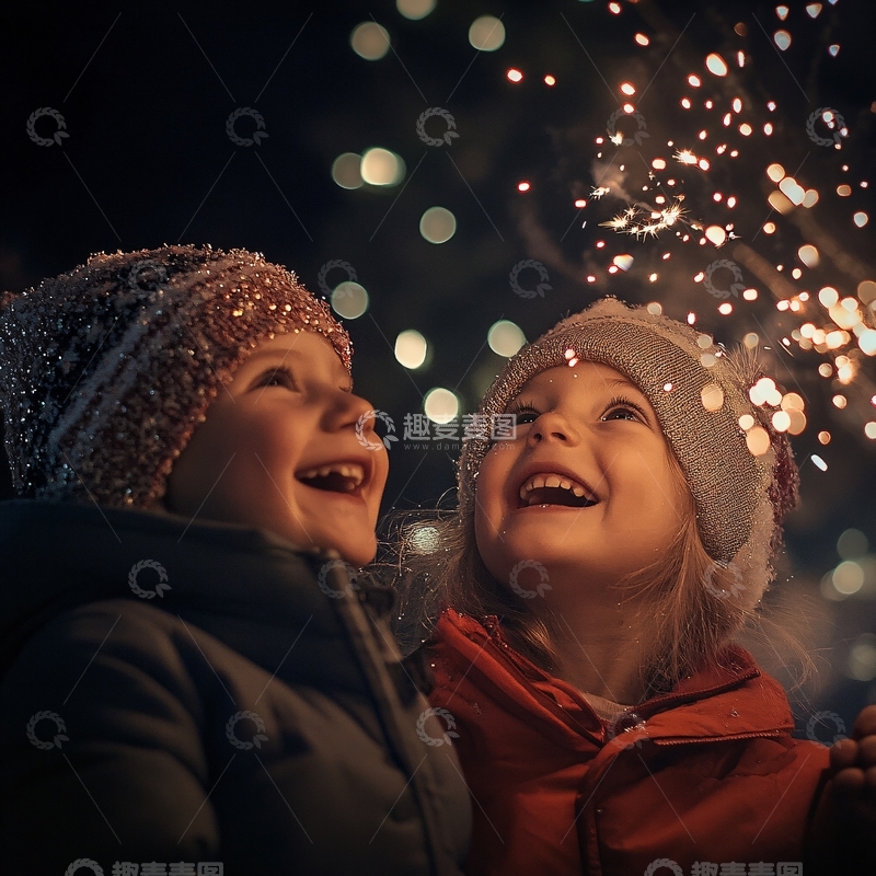 高清大图下载【趣麦麦图】浪漫童趣冬季