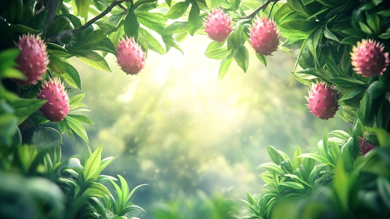 高清大图下载【趣麦麦图】梦幻花卉场景5