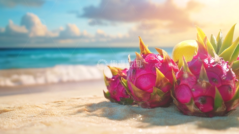 高清大图下载【趣麦麦图】火龙果场景图1