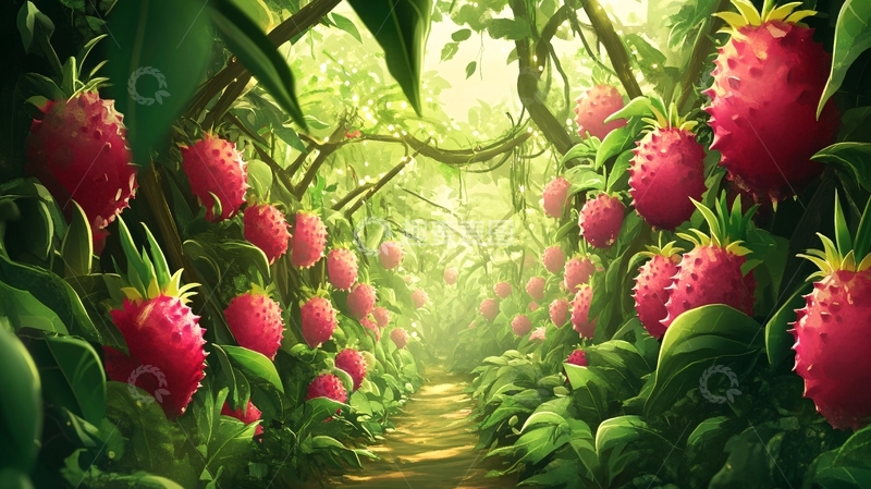 高清大图下载【趣麦麦图】莲雾果包装插画