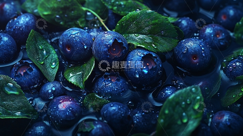 高清大图下载【趣麦麦图】高清蓝莓果1