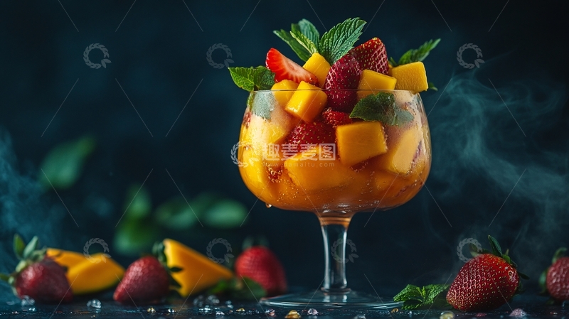 高清大图下载【趣麦麦图】杨枝甘露横版1