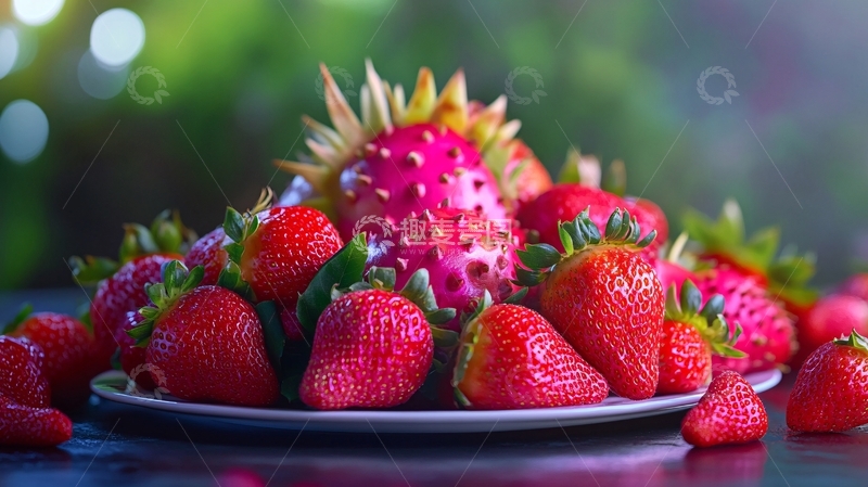 高清大图下载【趣麦麦图】光影草莓5