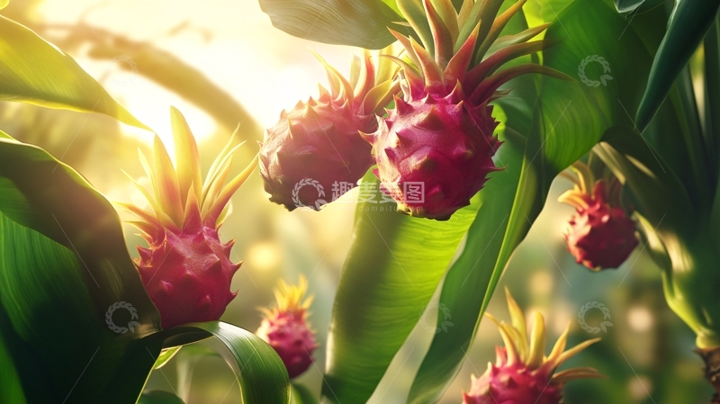 高清大图下载【趣麦麦图】炫彩黑加仑凤梨壁纸1