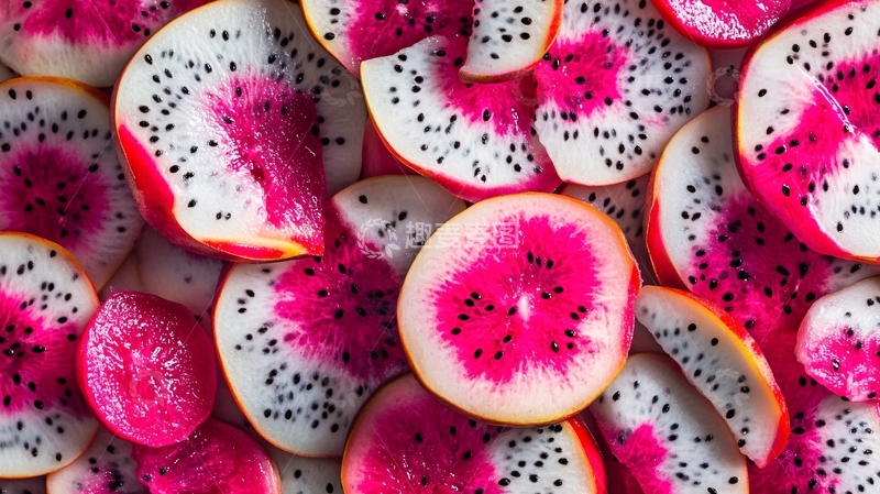 高清大图下载【趣麦麦图】火龙果果肉背景