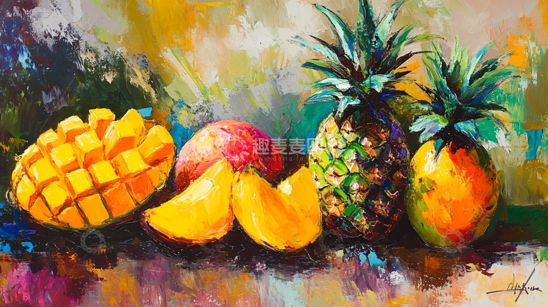 高清大图下载【趣麦麦图】水果艺术画