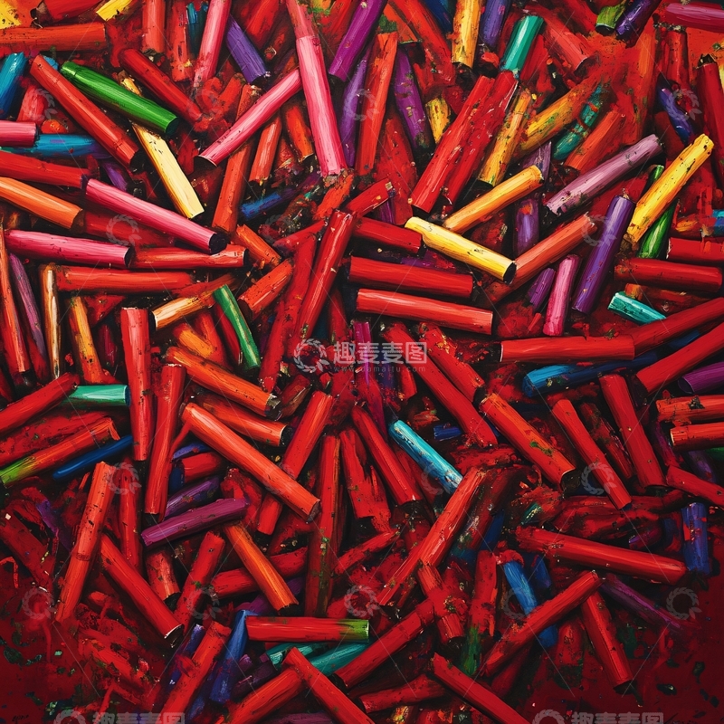 高清大图下载【趣麦麦图】彩色朱古力针糖