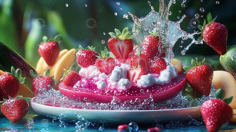 高清大图下载【趣麦麦图】水果合成效果34