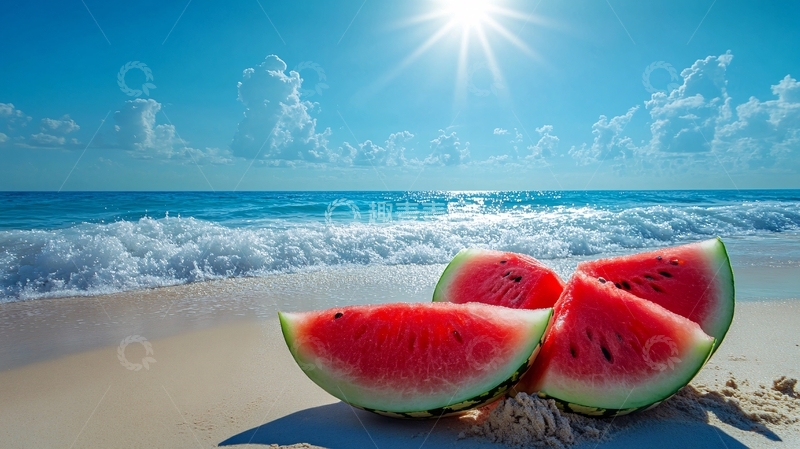 高清大图下载【趣麦麦图】阳光下的西瓜3