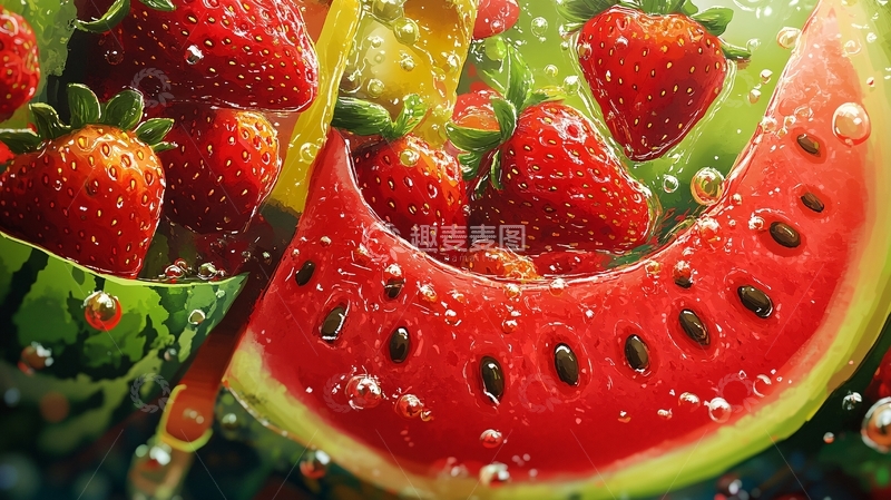 高清大图下载【趣麦麦图】水果合成效果35