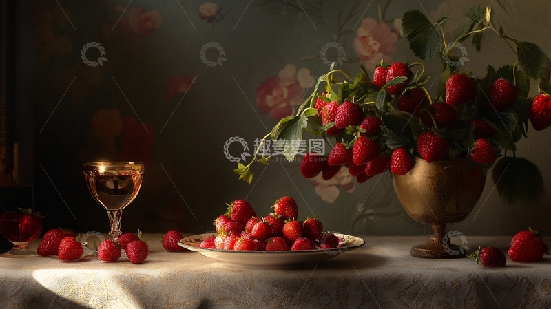 高清大图下载【趣麦麦图】光影草莓7