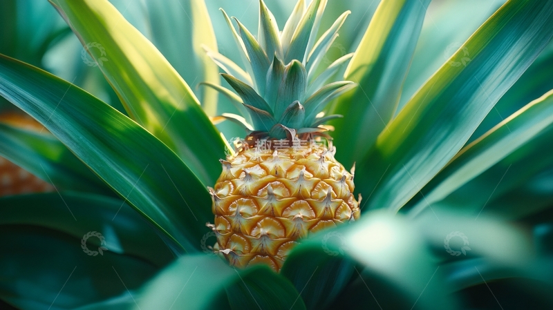 高清大图下载【趣麦麦图】菠萝包装插画