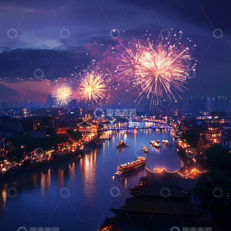 高清大图下载【趣麦麦图】烟火齐鸣5